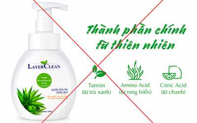 Nước rửa tay Layer Clean bị thu hồi trên toàn quốc