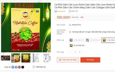 Bộ Y tế đề nghị xác minh loại cà phê giảm cân có dấu hiệu vi phạm