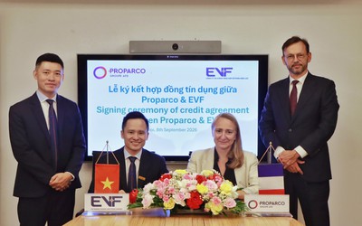 EVF hợp tác với Proparco triển khai gói tín dụng 20 triệu USD cho tài chính khí hậu và doanh nghiệp do phụ nữ làm chủ
