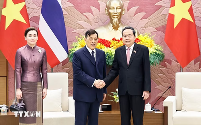 Chủ tịch Quốc hội Trần Thanh Mẫn hội kiến Nhà Vua và Hoàng hậu Thái Lan