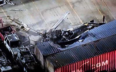 Trực thăng rơi khi ghi hình trực tiếp, phóng viên và phi công thiệt mạng
