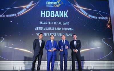 Danh hiệu “Ngân hàng Bán lẻ tốt nhất châu Á” lần đầu tiên được trao cho một ngân hàng Việt Nam