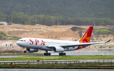 Cận cảnh tàu thân rộng A330 đầu tiên của Sun PhuQuoc Airways vừa đáp sân bay Phú Quốc