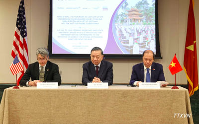 Tổng Bí thư, Chủ tịch nước gặp Hội đồng Kinh doanh Hoa Kỳ - ASEAN và các doanh nghiệp Hoa Kỳ