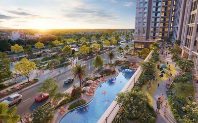 Mục sở thị hệ thống đại công viên ngay dưới chân Beachtro Tower