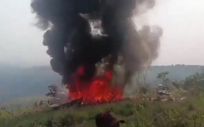Rơi máy bay quân sự ở Congo, 13 người thiệt mạng