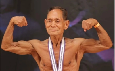 Cụ ông 90 tuổi vẫn thi thể hình và bí quyết khỏe mạnh "2 không" gây tò mò