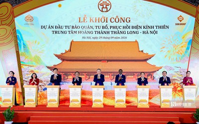 Tổng Bí thư, Chủ tịch nước Tô Lâm dự lễ khởi công phục dựng điện Kính Thiên