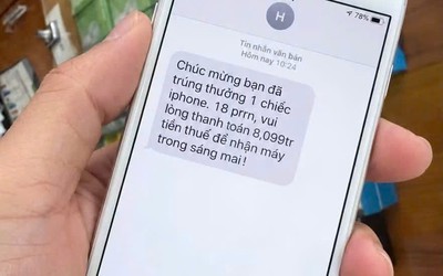 Cảnh giác thủ đoạn thông báo "trúng thưởng iPhone 18 Pro Max" để lừa đảo