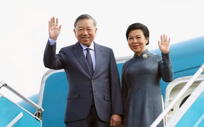 Tổng Bí thư, Chủ tịch nước Tô Lâm cùng Phu nhân lên đường thăm Nga, Pháp và dự Hội nghị Thượng đỉnh Không gian vũ trụ