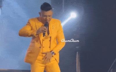Lương Bằng Quang gặp sự cố "đỏ mặt" trên sân khấu