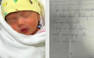 Bé trai 4 ngày tuổi bị bỏ rơi trong đêm mưa kèm lời nhắn xót xa