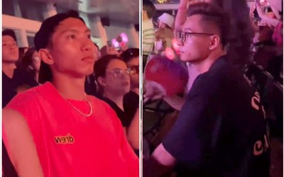 Đưa vợ và bạn gái đi xem BLACKPINK, biểu cảm của Độ Mixi, Đoàn Văn Hậu "gây bão" mạng