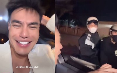 Lê Dương Bảo Lâm có hành động gây tranh cãi khi đang chạy xe trên đường phố