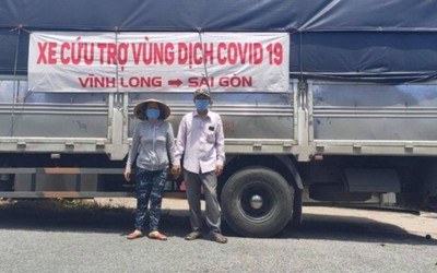 Những chuyến xe nghĩa tình từ Vĩnh Long hướng về vùng dịch