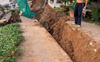 Vĩnh Long: Xảy ra sạt lở tại nơi đông dân