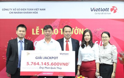 Lần thứ 2 chủ nhân Jackpot gần 6 tỷ của Vietlott công khai hình ảnh