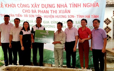 1200 ngôi nhà tình nghĩa chào mừng Đại hội Đảng bộ Hà Tĩnh lần thứ XIX