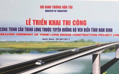 Nam Định: Chính thức khởi công cầu vượt sông Thịnh Long