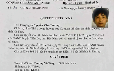 Hà Tĩnh: Truy nã kẻ có hành vi đồi bại với bé gái dưới 16 tuổi