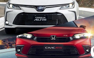 Phân vân giữa Honda Civic 2022 và Toyota Corolla Altis 2022, nên chọn xe nào?