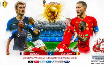 Lịch thi đấu World Cup 2018: Rực lửa bán kết Pháp - Bỉ