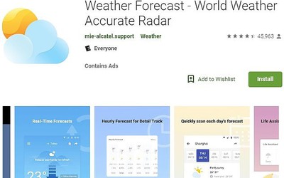 Ứng dụng thời tiết phổ biến nhất bị tố lén thu thập dữ liệu người dùng