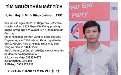 Truy tìm tài xế GoViet mất tích bí ẩn sau cuốc xe đêm