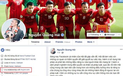 Quang Hải bị hack Facebook: Tình trường người nổi tiếng không thể đơn giản