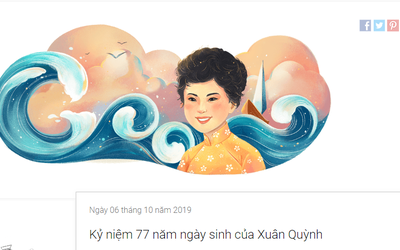 Nhà thơ Xuân Quỳnh bất ngờ được Google vinh danh cùng "Sóng", "Thuyền và biển"