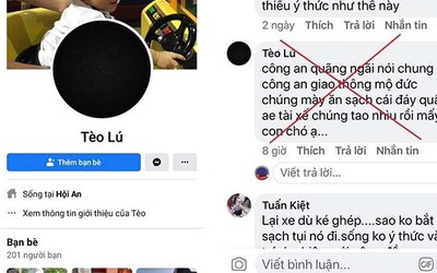 Xúc phạm công an Quảng Ngãi trên Facebook, bị xử phạt 7,5 triệu đồng