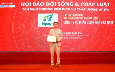 Công ty GLINK APP Việt Nam đạt danh hiệu "Top 100 thương hiệu sản phẩm dịch vụ uy tín chất lượng”