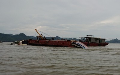 Hải Phòng: Giông lốc đánh chìm tàu hơn 1.000 tấn, 3 thuyền viên thoát chết trong gang tấc