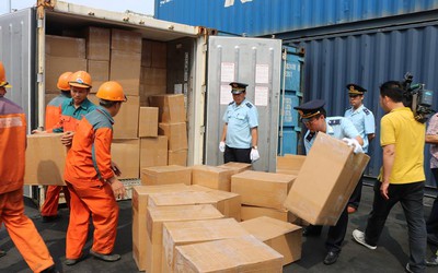 Hải Phòng: Bắt giữ 2 container lá khát và vi, xương cá mập