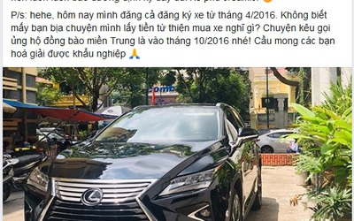MC Phan Anh bán xe Lexus 3,3 tỷ đồng, khẳng định không phải mua bằng tiền từ thiện