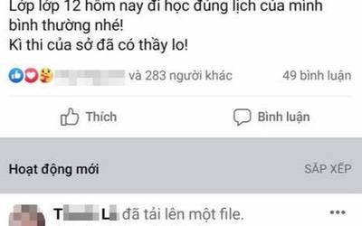 Làm rõ vụ việc thầy giáo livestream giải đề thi khi học sinh đang kiểm tra