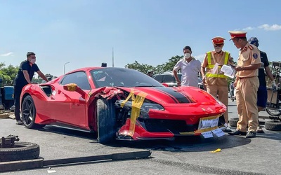 Thông tin mới nhất vụ ô tô Ferrari đâm xe máy làm 1 người tử vong