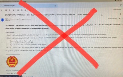 Tổng cục Thuế cảnh báo email giả mạo về việc quy định cập nhật CCCD