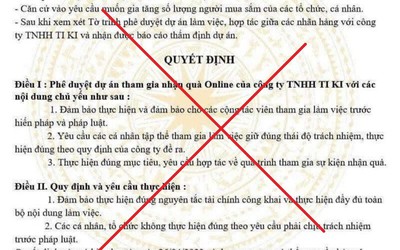 Bộ Công Thương cảnh báo về văn bản giả mạo