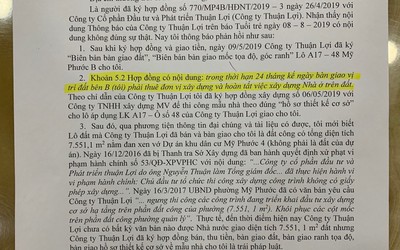 Vụ Công ty Thuận Lợi bán đất công trái quy định: Khách hàng bức xúc vì chủ đầu tư “nói một đằng làm một nẻo”