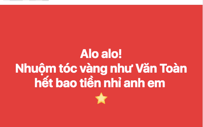 Cộng đồng mạng phát cuồng với mái tóc bạch kim của Văn Toàn