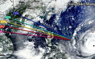 Tin bão mới nhất: Siêu bão Mangkhut giật trên cấp 17, tiếp tục tiến về Biển Đông