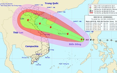 Bão số 10 tăng tốc giật cấp 15 tiến vào đất liền, Thủ tướng ra công điện khẩn cấp ứng phó