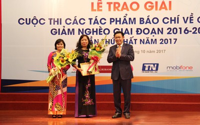 Trao giải cuộc thi Các tác phẩm báo chí về công tác giảm nghèo giai đoạn 2016-2020