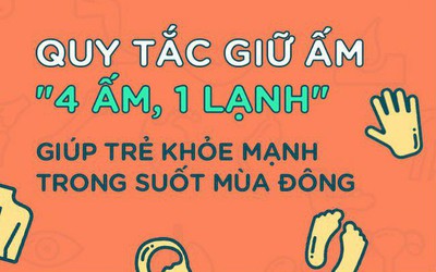 Bà mẹ trẻ phải nhớ quy tắc 4 ấm 1 lạnh để chăm sóc bé yêu