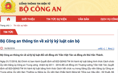 Ông Bùi Văn Thành bị xóa tư cách Phó Tổng cục trưởng