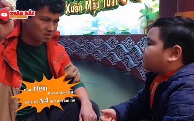 Clip: Con trai Xuân Bắc gây sốt với câu thoại trong Táo Quân 2018