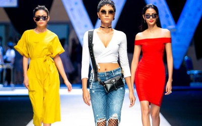 Clip: H’Hen Niê, Hoàng Thùy, Mâu Thủy catwalk thần sầu trên sàn runway