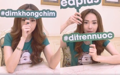 Bị chê cằm nhọn, Minh Hằng tuyên bố "có dìm cũng không chìm"