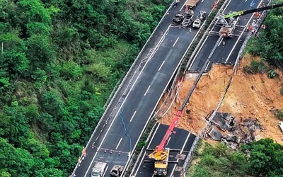 Sập đường cao tốc ở Trung Quốc khiến ít nhất 19 người thiệt mạng